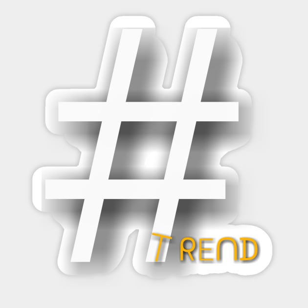 Hashtag Trend Sticker by satyam012